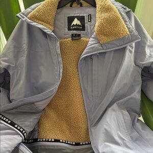 Burton Women's Lavender Jacket with Tan Fleece Lining